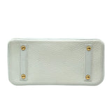 エルメス HERMES バーキン20 T刻 ホワイト/オレンジ　GD金具 トリヨン レディース ハンドバッグ