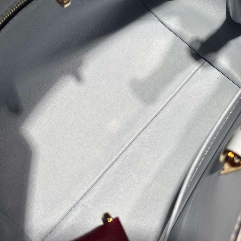 ルイ・ヴィトン LOUIS VUITTON ミラPM M55312 ルージュカーマイン・ライトブルー レザー レディース ハンドバッグ