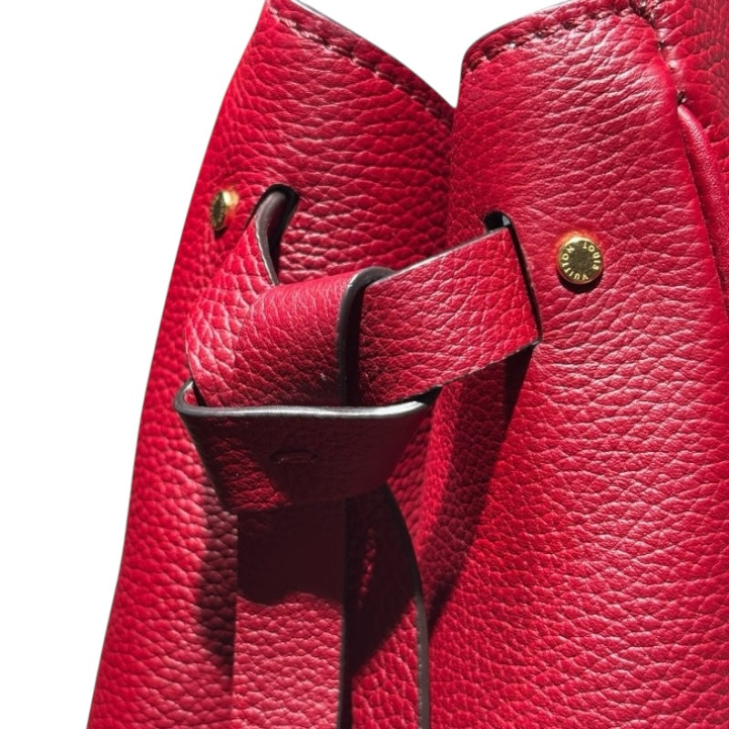 ルイ・ヴィトン LOUIS VUITTON ミラPM M55312 ルージュカーマイン・ライトブルー レザー レディース ハンドバッグ