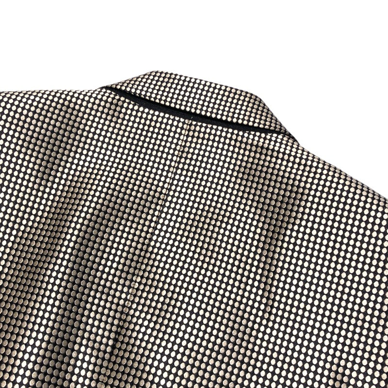 ドルチェ＆ガッバーナ Dolce & Gabbana MARTINI ドット柄テーラードジャケット G2742T シルバー シルク メンズ テーラードジャケット