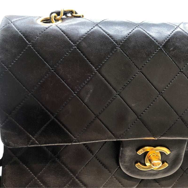 シャネル CHANEL マトラッセ25 A01112 ブラック・ゴールド金具 ラム レディース ショルダーバッグ