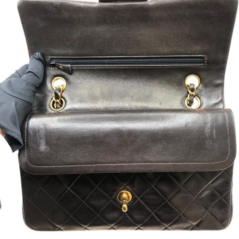 シャネル CHANEL マトラッセ25 A01112 ブラック・ゴールド金具 ラム レディース ショルダーバッグ