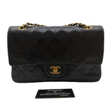シャネル CHANEL マトラッセ25 A01112 ブラック・ゴールド金具 ラム レディース ショルダーバッグ