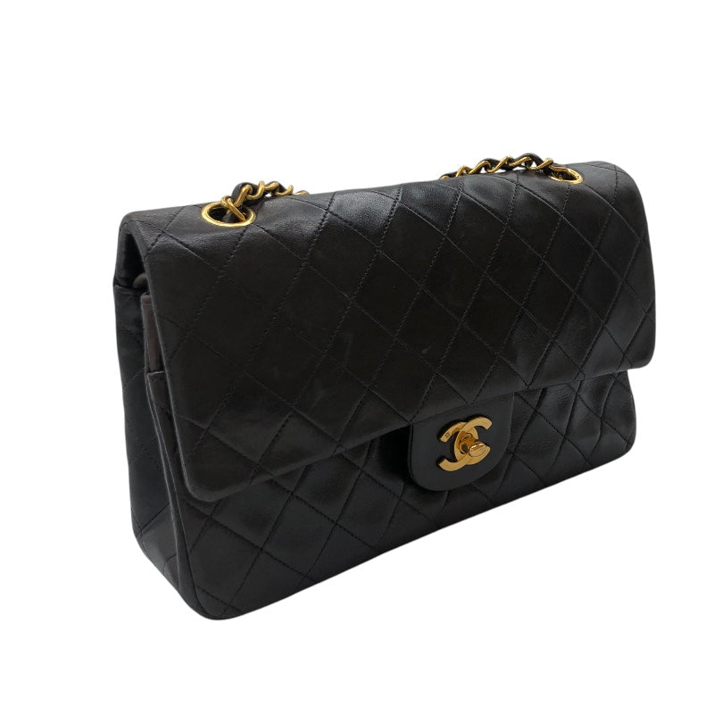 シャネル CHANEL マトラッセ25 A01112 ブラック・ゴールド金具 ラム レディース ショルダーバッグ