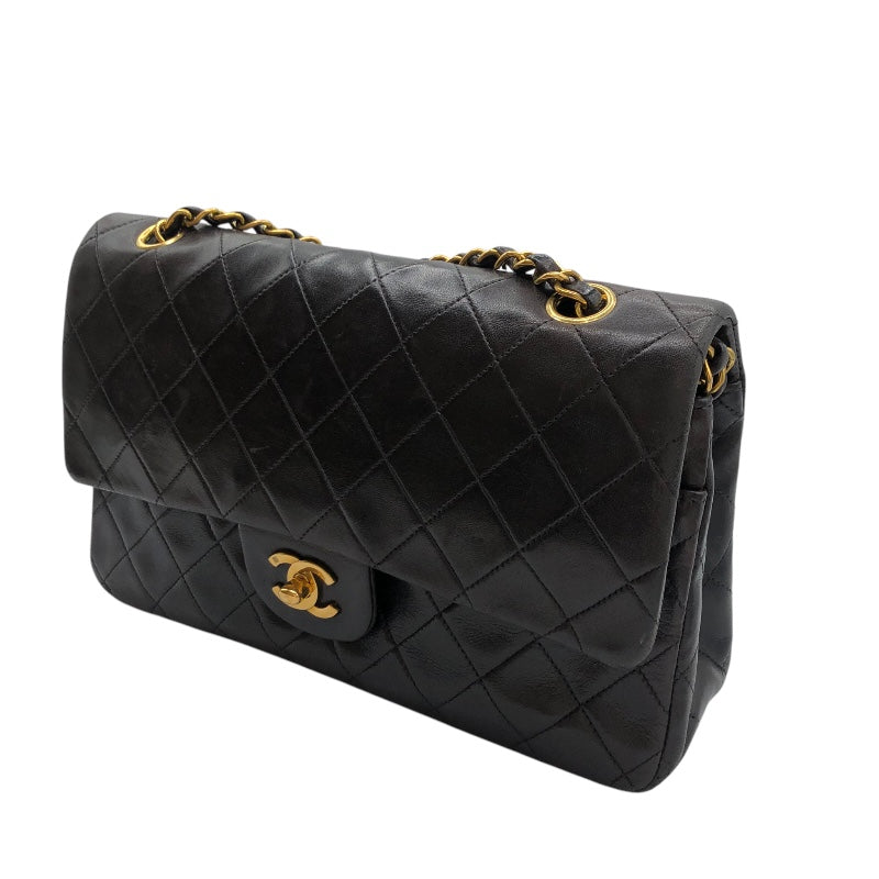 シャネル CHANEL マトラッセ25 A01112 ブラック・ゴールド金具 ラム レディース ショルダーバッグ