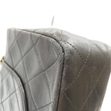 シャネル CHANEL マトラッセ25 A01112 ブラック・ゴールド金具 ラム レディース ショルダーバッグ