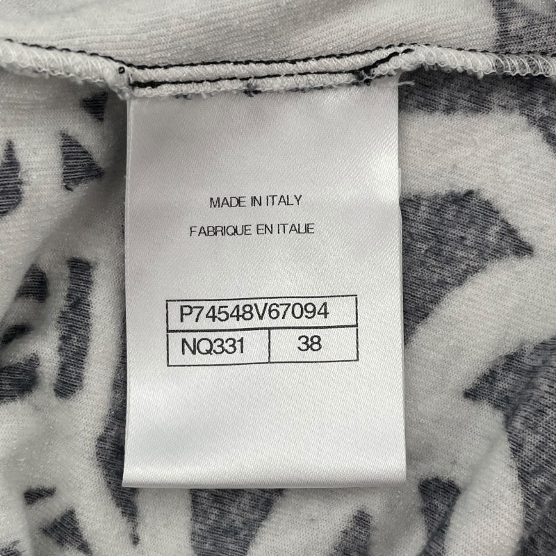 シャネル CHANEL 総柄ハーフジップ ベロアトップス P74548 ブラック ビスコース78% ポリアミド20％ エラスタン2% レディース その他トップス