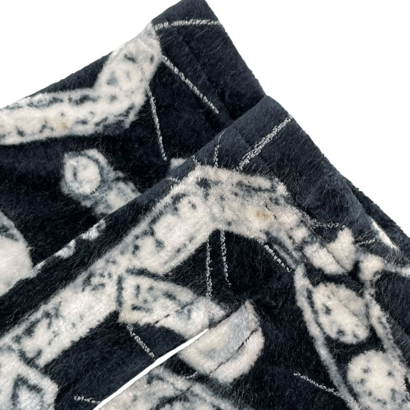 シャネル CHANEL 総柄ハーフジップ ベロアトップス P74548 ブラック ビスコース78% ポリアミド20％ エラスタン2% レディース その他トップス