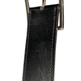 エルメス HERMES リバーシブルベルト 90cm A刻 ブラック×ゴールド シルバー金具 ボックスカーフ/トゴ ユニセックス ベルト