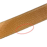 エルメス HERMES リバーシブルベルト 90cm A刻 ブラック×ゴールド シルバー金具 ボックスカーフ/トゴ ユニセックス ベルト