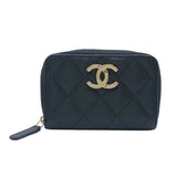 シャネル CHANEL ココマークコインケース AP3131  ブラック　SV金具 キャビアスキン レディース コインケース