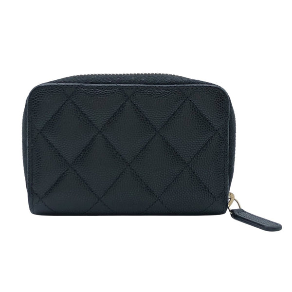 シャネル CHANEL ココマークコインケース AP3131  ブラック　SV金具 キャビアスキン レディース コインケース