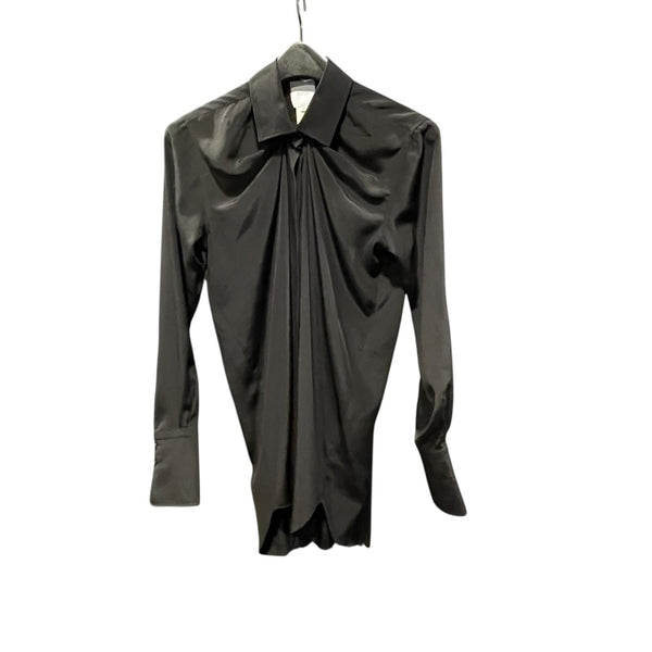 アザーブランド other brand PATOU アイコニックドレープシルクブラウス BL0030013999B ブラック シルク レディース 長袖シャツ