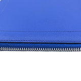 エルメス HERMES ジップタブレット D刻印(2019年製) ブルーエレクトリック シルバー金具 エプソン メンズ クラッチバッグ
