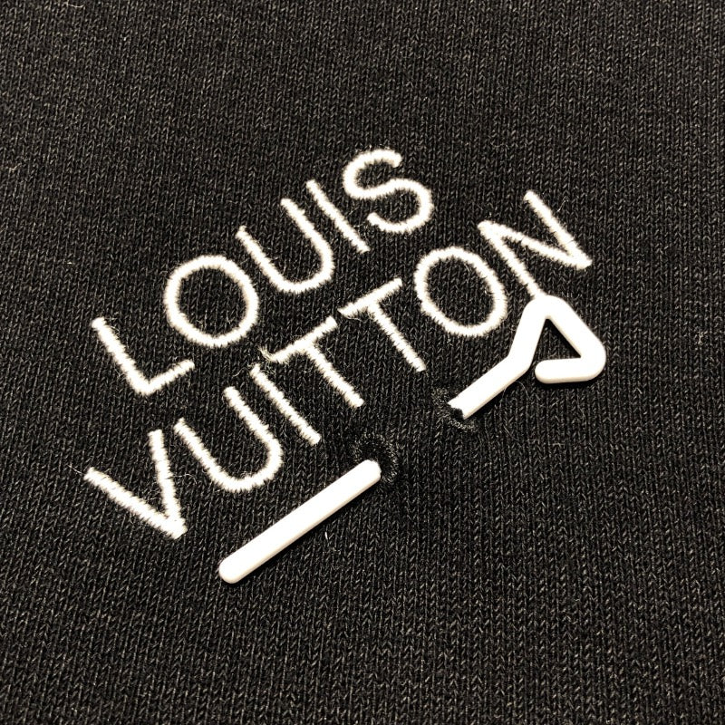 ルイ・ヴィトン LOUIS VUITTON シグネチャーロゴスウェットパーカー HNY56W ブラック コットン メンズ パーカー