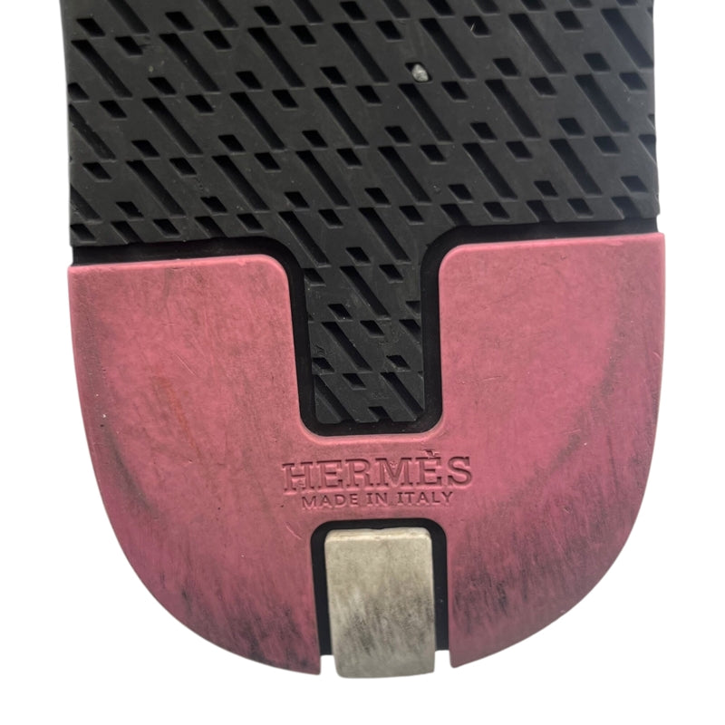エルメス HERMES トレイル ローカットスニーカー 38.5 グレー スウェード レディース スニーカー
