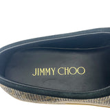 ジミーチュウ JIMMY CHOO グリッタースリッポン シルバー×イエロー 38 グリッター レディース スリッポン