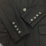 サルヴァトーレ・フェラガモ Salvatore Ferragamo テーラードジャケット 38 AW/F ブラック ウール レディース テーラードジャケット