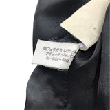 サルヴァトーレ・フェラガモ Salvatore Ferragamo テーラードジャケット 38 AW/F ブラック ウール レディース テーラードジャケット