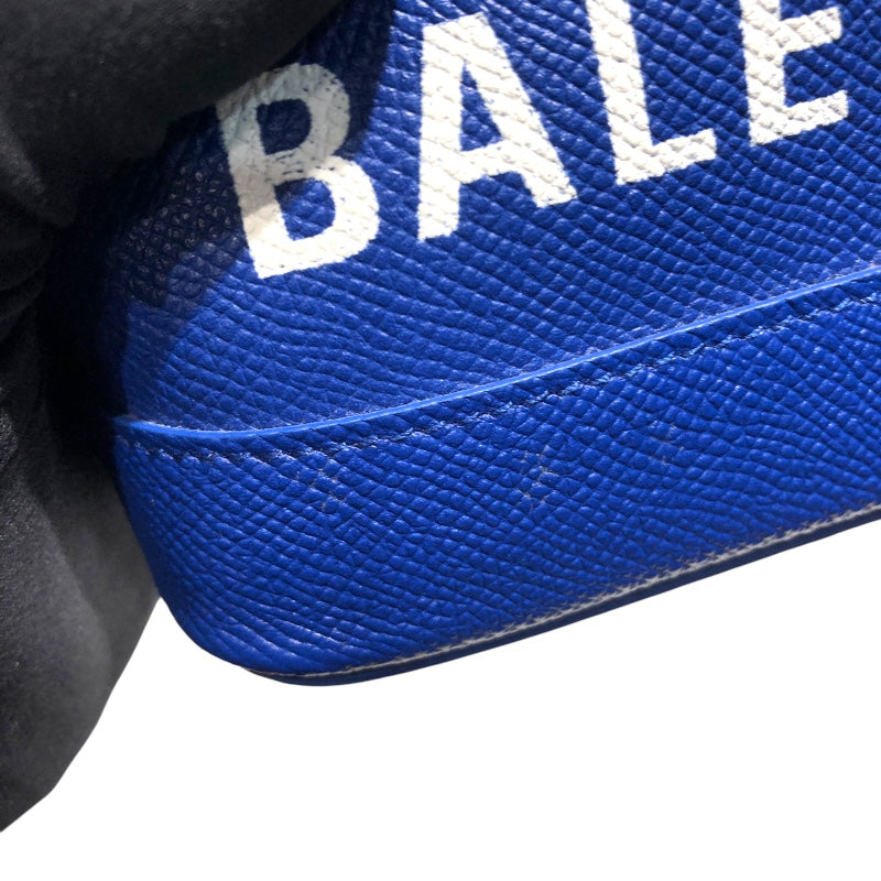 バレンシアガ BALENCIAGA ヴィルXXS 525050 0OT0M ブルー・ゴールド金具 レザー レディース ハンドバッグ