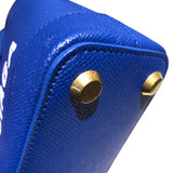 バレンシアガ BALENCIAGA ヴィルXXS 525050 0OT0M ブルー・ゴールド金具 レザー レディース ハンドバッグ