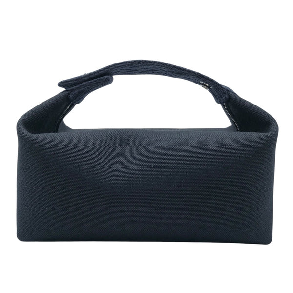 エルメス HERMES ブリッド・ア・ブラックPM ブラック/ブルーニュイ　SV金具 キャンバス レディース ハンドバッグ