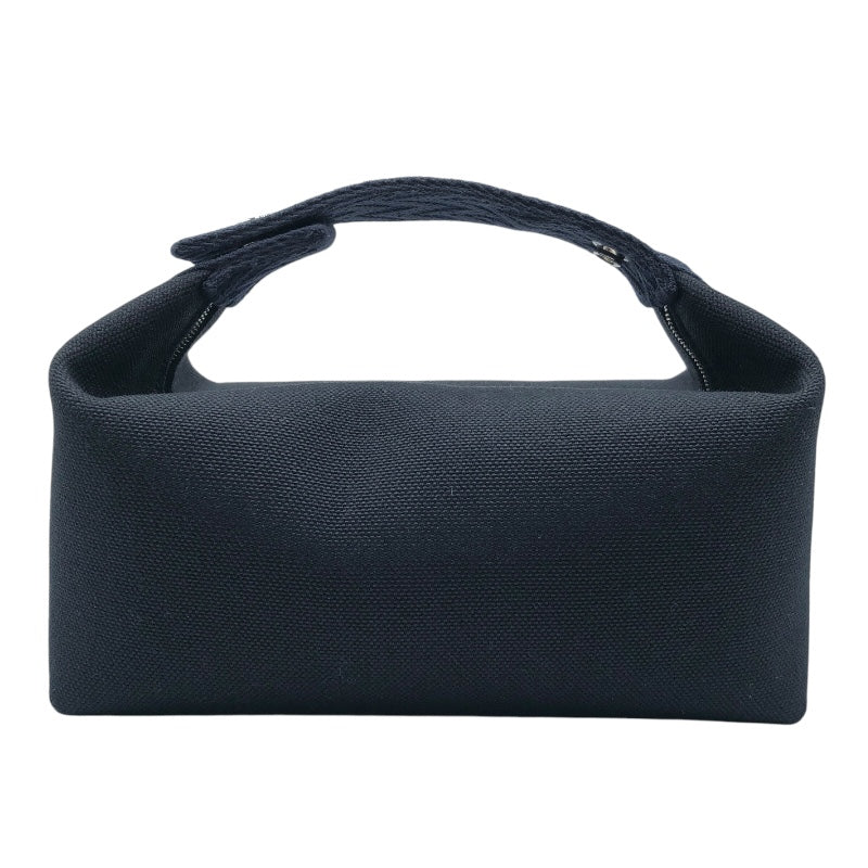 エルメス HERMES ブリッド・ア・ブラックPM ブラック/ブルーニュイ　SV金具 キャンバス レディース ハンドバッグ