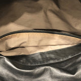 ボッテガ・ヴェネタ BOTTEGA VENETA イントレチャートショルダーバッグ ブラック レザー・ハラコ メンズ ショルダーバッグ