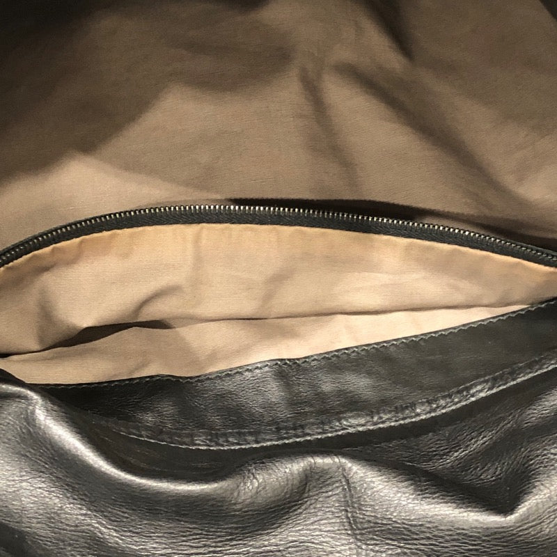 ボッテガ・ヴェネタ BOTTEGA VENETA イントレチャートショルダーバッグ ブラック レザー・ハラコ メンズ ショルダーバッグ