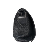 ボッテガ・ヴェネタ BOTTEGA VENETA イントレチャートショルダーバッグ ブラック レザー・ハラコ メンズ ショルダーバッグ