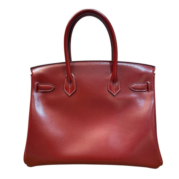 エルメス HERMES バーキン30 ボックスカーフ □P刻印 ルージュアッシュ SV金具 レディース ハンドバッグ