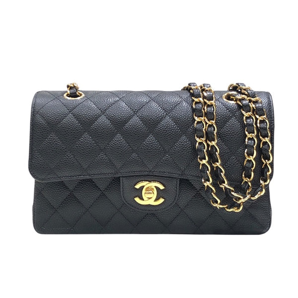 シャネル CHANEL マトラッセ23 キャビアスキン A01113 ブラック レザー レディース ショルダーバッグ