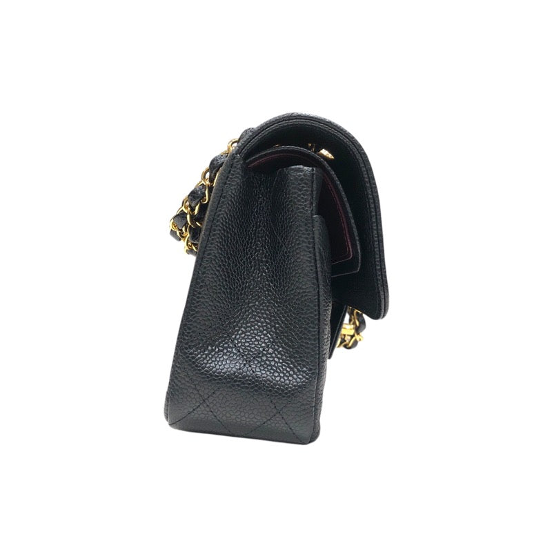 シャネル CHANEL マトラッセ23 キャビアスキン A01113 ブラック レザー レディース ショルダーバッグ