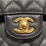 シャネル CHANEL マトラッセ23 キャビアスキン A01113 ブラック レザー レディース ショルダーバッグ