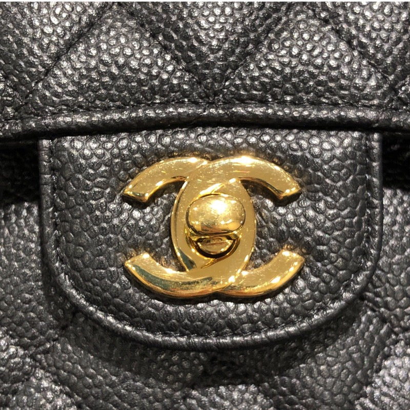 シャネル CHANEL マトラッセ23 キャビアスキン A01113 ブラック レザー レディース ショルダーバッグ