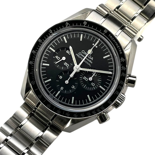 オメガ OMEGA スピードマスター ムーンウォッチ プロフェッショナル クロノグラフ 311.30.42.30.01.006 ブラック SS 手巻き メンズ 腕時計