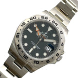 ロレックス ROLEX エクスプローラー2 216570 ブラック SS 自動巻き メンズ 腕時計
