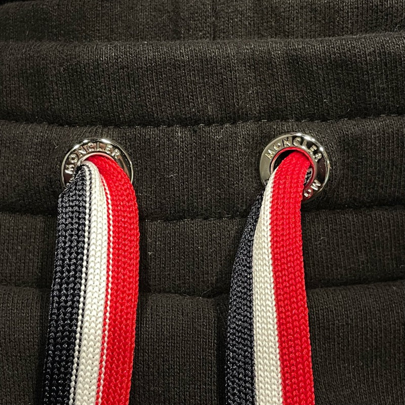 モンクレール MONCLER ロゴワッペンスウェットパンツ 8H000 ブラック コットン メンズ パンツ