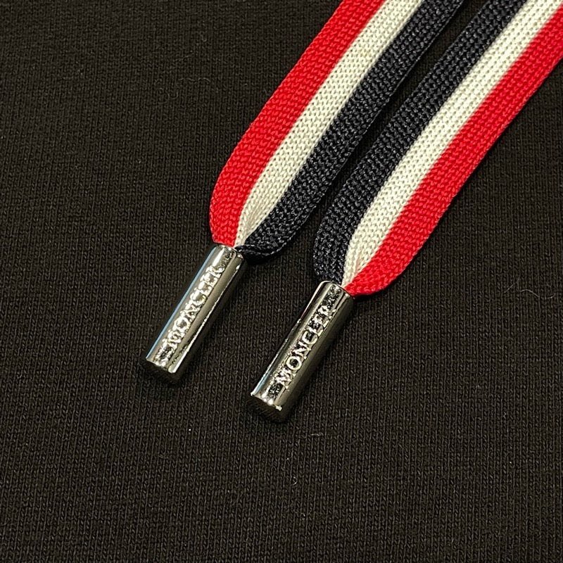 モンクレール MONCLER ロゴワッペンスウェットパンツ 8H000 ブラック コットン メンズ パンツ