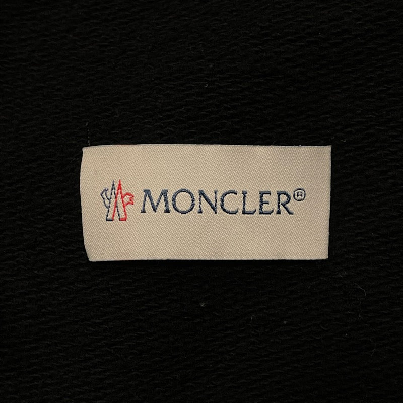 モンクレール MONCLER ロゴワッペンスウェットパンツ 8H000 ブラック コットン メンズ パンツ