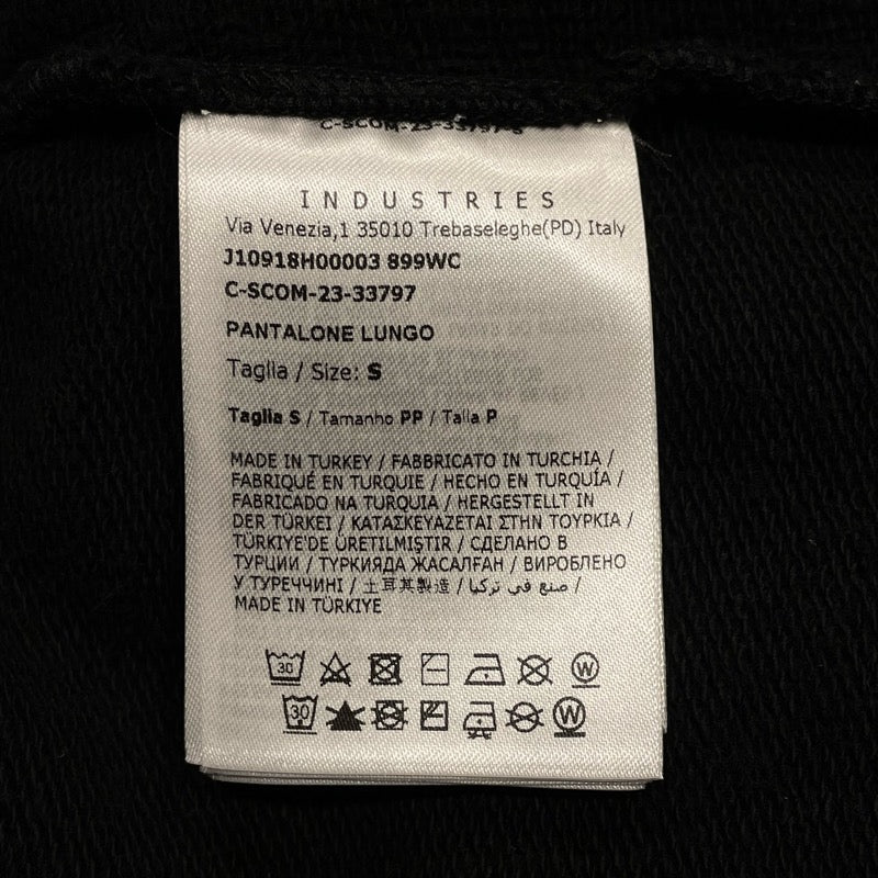 モンクレール MONCLER ロゴワッペンスウェットパンツ 8H000 ブラック コットン メンズ パンツ