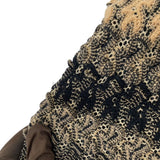 ミッソーニ MISSONI 総柄ニットコート ベージュ コットン レディース その他アウター