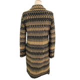 ミッソーニ MISSONI 総柄ニットコート ベージュ コットン レディース その他アウター