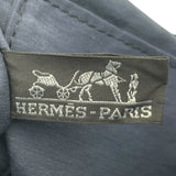 エルメス HERMES ボリードポーチTGM ネイビー SV金具 キャンバス/レザー ユニセックス その他小物