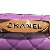 シャネル CHANEL トレンディCCトップハンドルミニバック AS4654 パープル・ゴールド金具 ラム レディース ハンドバッグ