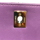 シャネル CHANEL トレンディCCトップハンドルミニバック AS4654 パープル・ゴールド金具 ラム レディース ハンドバッグ