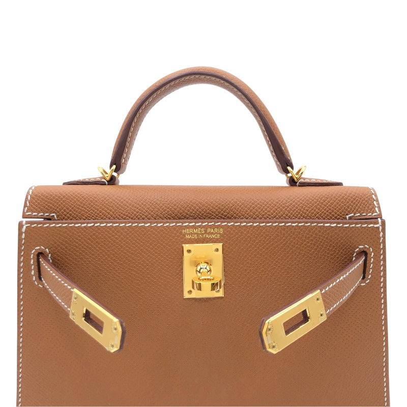 エルメス HERMES ミニケリー２ B刻 ゴールド　GD金具 エプソン レディース ショルダーバッグ