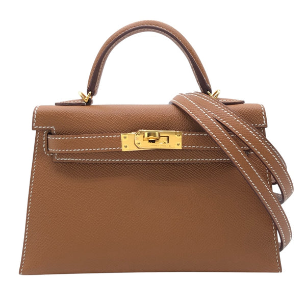 エルメス HERMES ミニケリー２ B刻 ゴールド　GD金具 エプソン レディース ショルダーバッグ