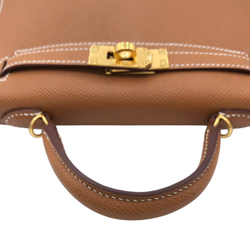 エルメス HERMES ミニケリー２ B刻 ゴールド　GD金具 エプソン レディース ショルダーバッグ