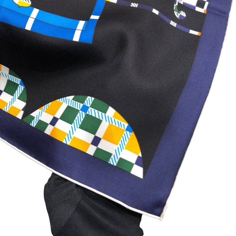 エルメス HERMES カレ90　BALADE ECO SSAISE シルク100％ レディース スカーフ